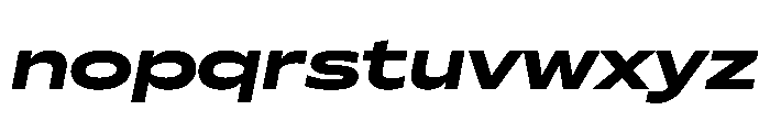 Seabass ExtraBoldItalic Font LOWERCASE