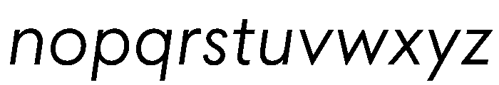 Seabirds ExtraLightItalic Font LOWERCASE