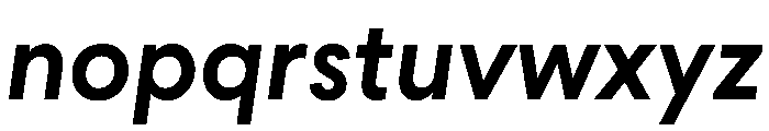 Seabirds SemiBoldItalic Font LOWERCASE