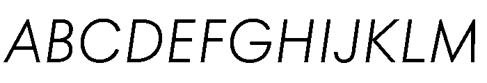 Seabirds ThinItalic Font UPPERCASE