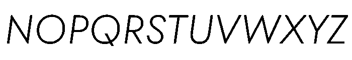 Seabirds ThinItalic Font UPPERCASE
