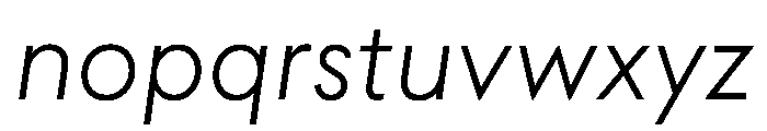Seabirds ThinItalic Font LOWERCASE