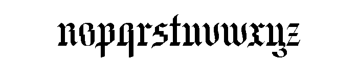 Seance Graphic Font LOWERCASE