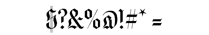 Seance Ornate Font OTHER CHARS