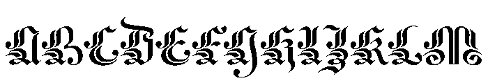 Seance Ornate Font UPPERCASE