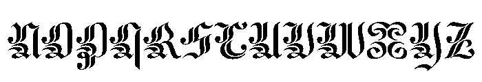 Seance Ornate Font UPPERCASE