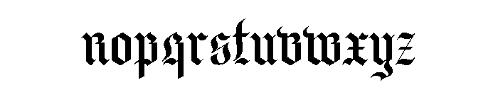 Seance Ornate Font LOWERCASE