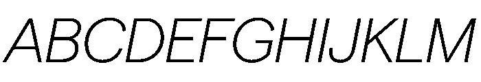 Season TRIAL SansLightItalic Instance Font UPPERCASE