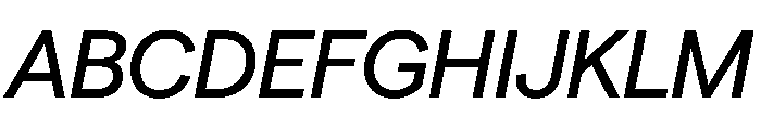 Season TRIAL SansMediumItalic Instance Font UPPERCASE