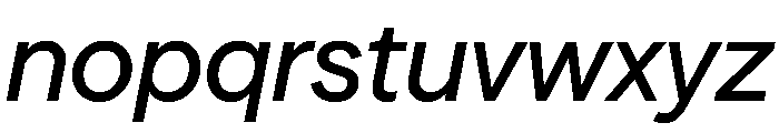 Season TRIAL SansMediumItalic Instance Font LOWERCASE