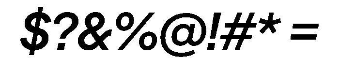 Season TRIAL SansSemiBoldItalic Instance Font OTHER CHARS
