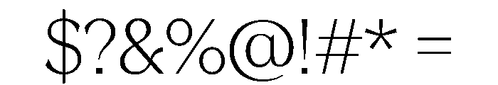Season TRIAL SerifLight Instance Font OTHER CHARS