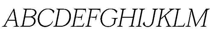 Season TRIAL SerifLightItalic Instance Font UPPERCASE