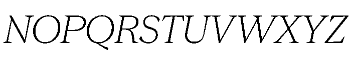 Season TRIAL SerifLightItalic Instance Font UPPERCASE