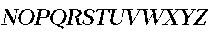 Season TRIAL SerifMediumItalic Instance Font UPPERCASE