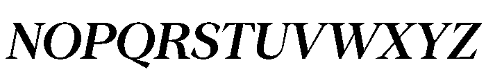 Season TRIAL SerifSemiBoldItalic Instance Font UPPERCASE