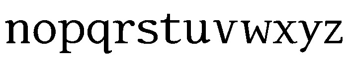 SelectricRoman Font LOWERCASE