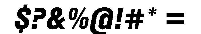 Separat BlackItalic Font OTHER CHARS