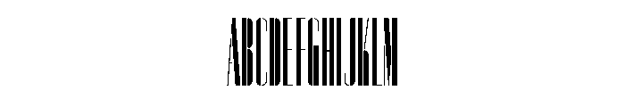 Sept Stencil Hairline Font UPPERCASE