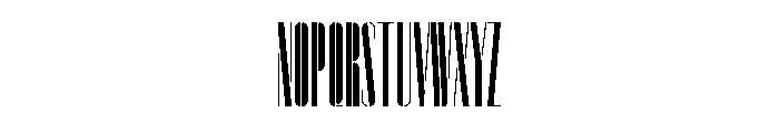 Sept Stencil Hairline Font UPPERCASE