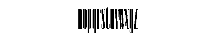 Sept Stencil Hairline Font LOWERCASE