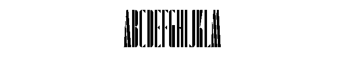 Sept Stencil Triangle Font UPPERCASE