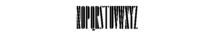 Sept Stencil Triangle Font UPPERCASE