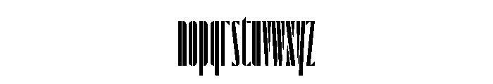 Sept Stencil Triangle Font LOWERCASE