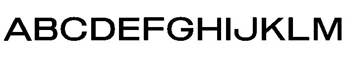 Sequel Geo Extended Book Font UPPERCASE