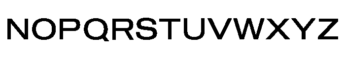 Sequel Geo Extended Book Font UPPERCASE