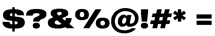 Sequel Geo Extended Extra Bold Font OTHER CHARS