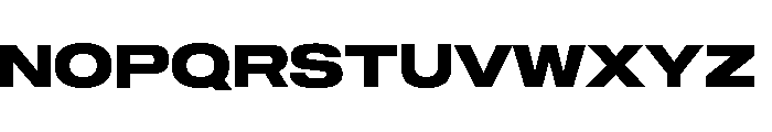 Sequel Geo Extended Extra Bold Font UPPERCASE