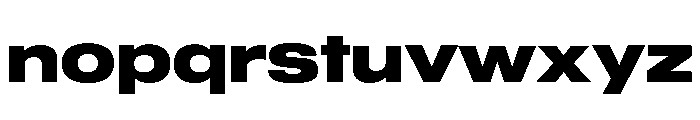 Sequel Geo Extended Extra Bold Font LOWERCASE