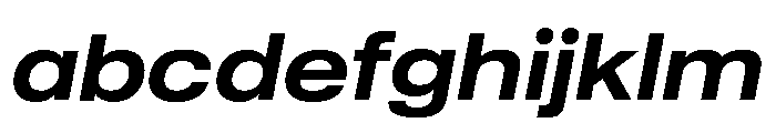 Sequel Geo Extended Semi Bold Italic FONT