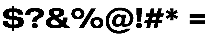 Sequel Geo Extended Semi Bold Font OTHER CHARS