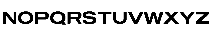 Sequel Geo Extended Semi Bold Font UPPERCASE