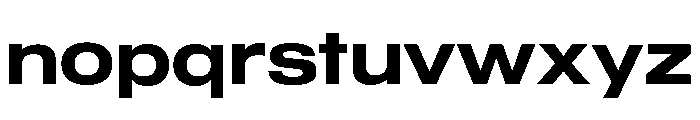 Sequel Geo Extended Semi Bold Font LOWERCASE