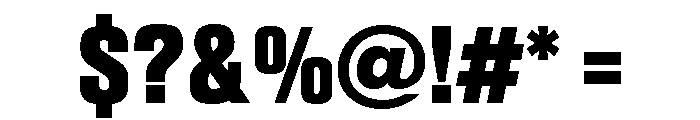Sequel Sans Compressed Black Font OTHER CHARS