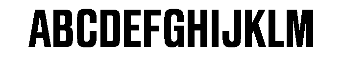 Sequel Sans Compressed Bold Font UPPERCASE