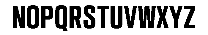 Sequel Sans Compressed Bold Font UPPERCASE