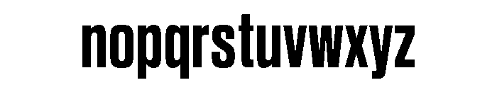 Sequel Sans Compressed Bold Font LOWERCASE