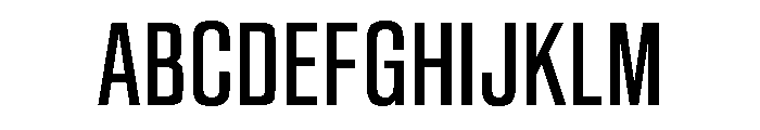 Sequel Sans Compressed Book Font UPPERCASE