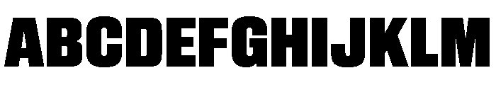 Sequel Sans Compressed Extra Black Font UPPERCASE