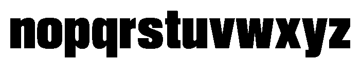 Sequel Sans Compressed Extra Black Font LOWERCASE