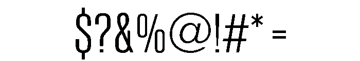 Sequel Sans Compressed Light Font OTHER CHARS