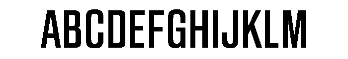 Sequel Sans Compressed Medium Font UPPERCASE