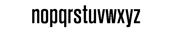 Sequel Sans Compressed Medium Font LOWERCASE