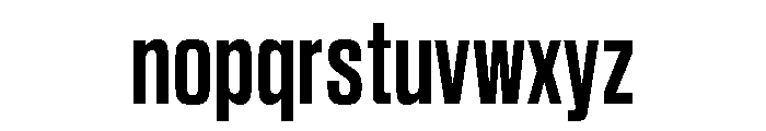 Sequel Sans Compressed Semi Bold Font LOWERCASE