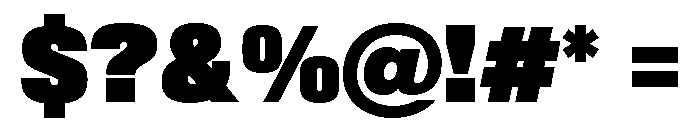 Sequel Sans Compressed Ultimate Font OTHER CHARS