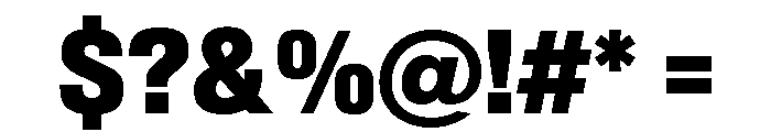 Sequel Sans Condensed Black Font OTHER CHARS